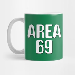 Funny Alien Design Area 69 Mug